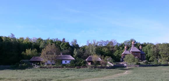 Typical Ukrainan farmhouses