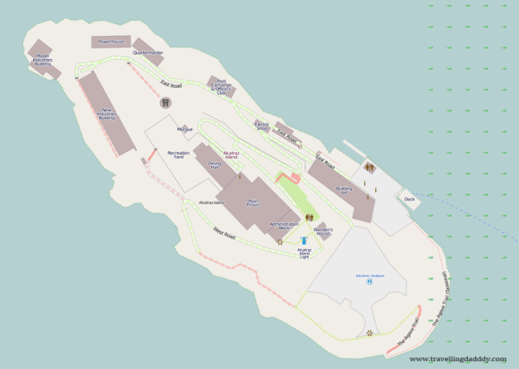 Map of Alcatraz