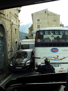 An Amalfi drivers nightmare