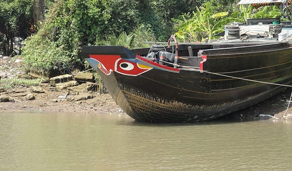 Mekong River - Evil Eyed Boat