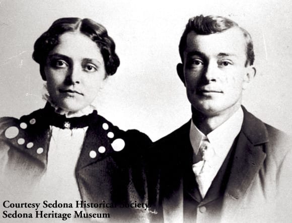 The Mother of Sedona; Sedona Arabella Miller Schnebly with her husband Theodore 