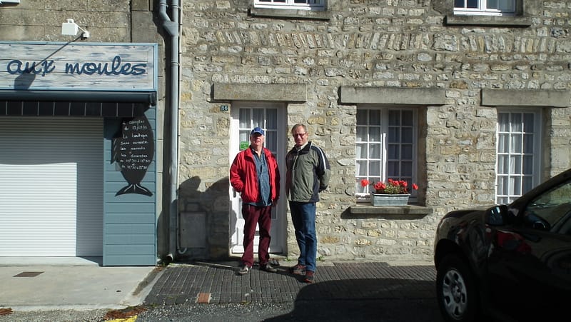 Outside the Band of Brothers House in Ste Marie du Mont